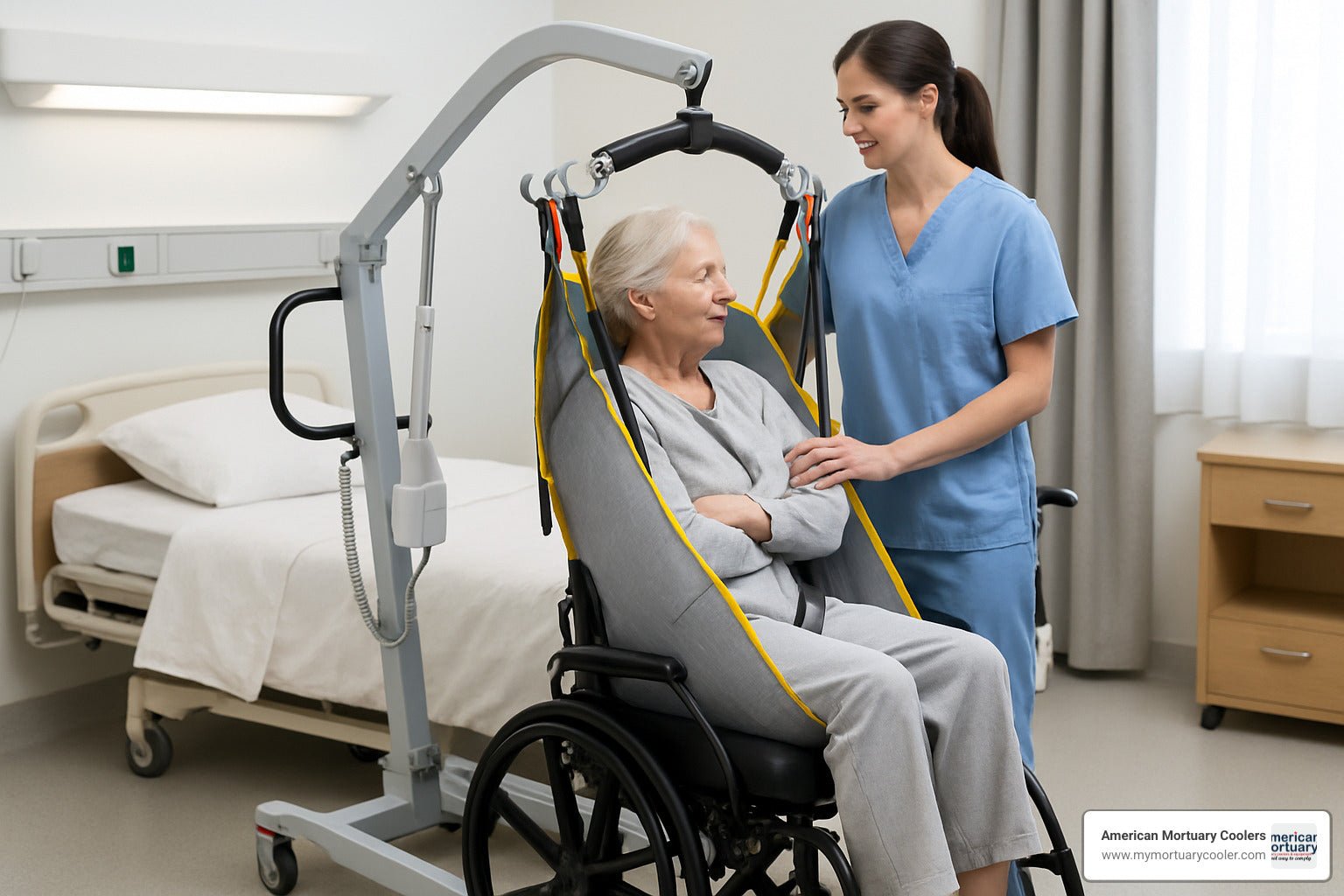 The Ultimate Guide to Choosing the Best Patient Lift Sling - American Mortuary Coolers & Equipments The Ultimate Guide to Choosing the Best Patient Lift Sling - American Mortuary Coolers & Equipments